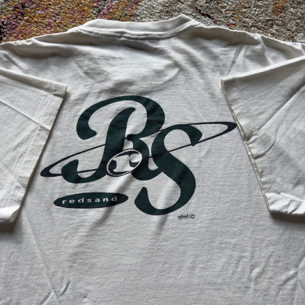 Vintage Redsand Big Logo White T-Shirt XL 90s Surf Skate Tee
